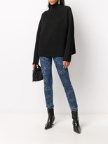 Thumbnail for your product : Just Cavalli High Rise Graffiti Print Jeans