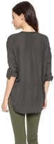 Thumbnail for your product : Vince Long Sleeve Popover Top