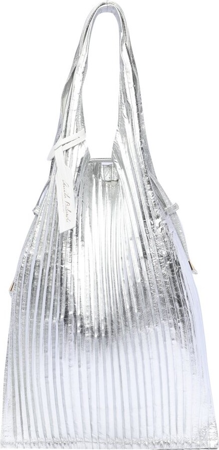 Anita Bilardi Metallic-Effect Pleated Shoulder Bag ShopStyle