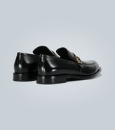 Thumbnail for your product : Fendi Leather loafers with logo