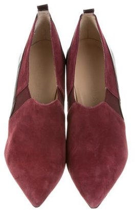 Elizabeth and James Suede Pointed-Toe Booties