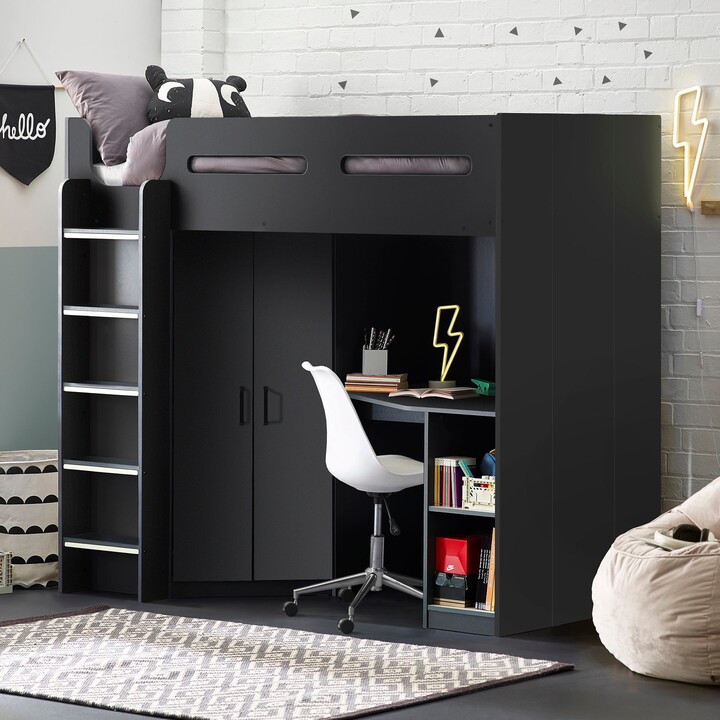 Dunelm Hercules High Sleeper Bed Black ShopStyle