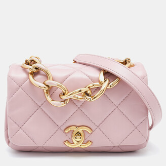 Chanel Pink Quilted Leather Mini Color Match Flap Bag - ShopStyle