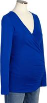 Thumbnail for your product : Old Navy Maternity Wrap-Front Tops