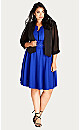 Thumbnail for your product : City Chic Cropped Blazer Jacket - black