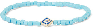 Luis Morais Gold, Sapphire And Bead Bracelet - Turquoise