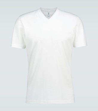 Brunello Cucinelli Cotton V-neck T-shirt