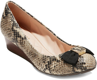 cole haan tali mini bow wedge