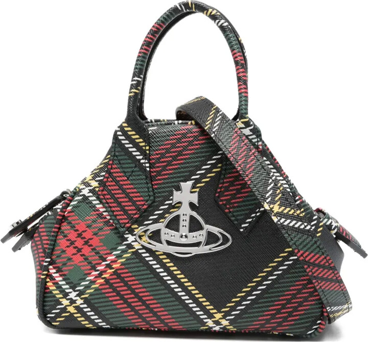 Vivienne Westwood mini Yasmin tartan-check cross body bag