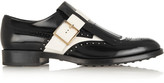 Thumbnail for your product : Tod's Two-tone glossed-leather loafers