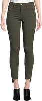 Thumbnail for your product : Le High Raw Stagger-Hem Skinny Jeans