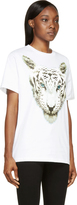 Thumbnail for your product : Marcelo Burlon County of Milan White Tiger Face Print Short Sleeve T-Shirt