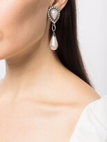 Thumbnail for your product : Alessandra Rich Drop Pearl Earrings
