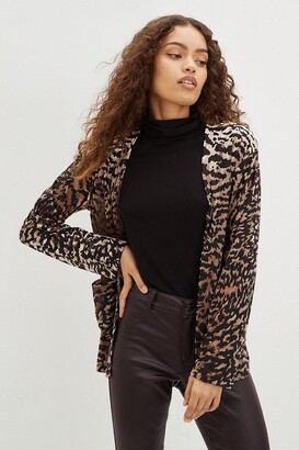 Dorothy Perkins Womens Petite Animal Textured Cover Up