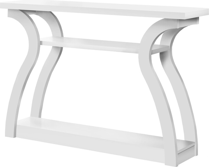 Monarch Specialties Accent Table - 47"L / White Hall Console