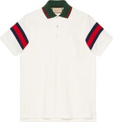 Thumbnail for your product : Gucci Cotton jersey polo with Web