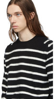 Thumbnail for your product : Saint Laurent Black Felted Sailor Sweater