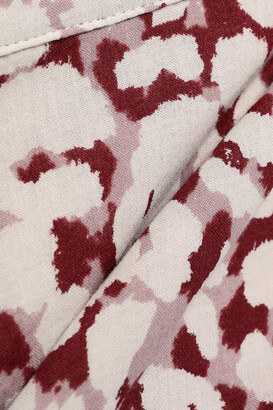LOVE Stories Lottie Leopard-print Cotton-voile Mini Wrap Skirt