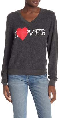 Wildfox Couture Hello Lover Baggy Beach V-Neck Sweater