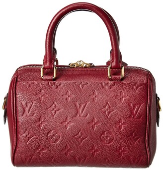 Louis Vuitton Red Monogram Empreinte Leather Speedy 25 Bandouliere