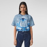 Thumbnail for your product : Burberry Shark Print Cotton Oversized T-shirt