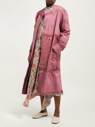 By Walid Azza 19th-century Linen Coat - Pink