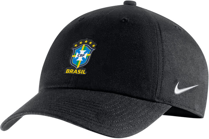 Nike Unisex Brazil Heritage86 Adjustable Hat in Black - ShopStyle