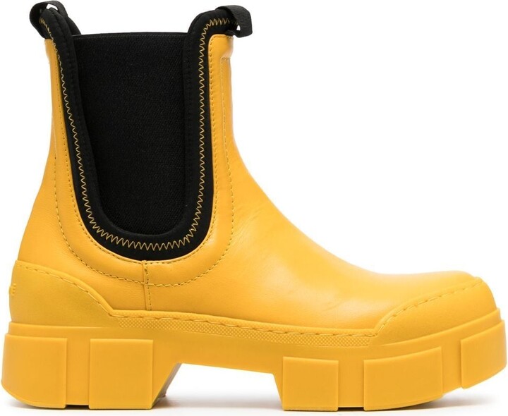 Round Toe Women's Yellow Boots | ShopStyle
