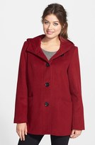 Thumbnail for your product : Gallery Hooded Wool Blend Coat (Online Only)