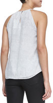 Thumbnail for your product : Joie Cualli Pebble-Print Silk Tank