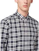Thumbnail for your product : Ami Plaid Button Down Shirt