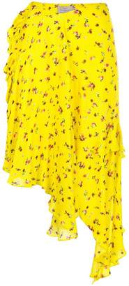 Preen by Thornton Bregazzi asymmetric floral skirt