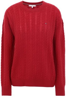 red tommy hilfiger jumper womens