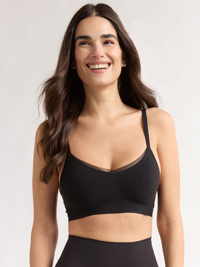 Joyspun Women’s Wire-Free Bonded Bra with Removable Pads, Sizes XS-3XL