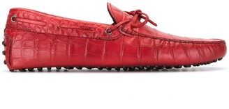 mens red driving shoes