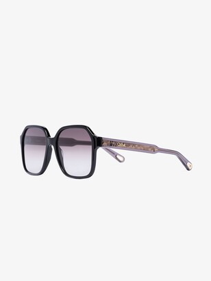 Chloé black Willow square sunglasses
