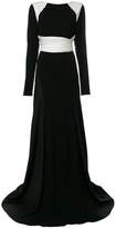 Vionnet long-sleeved flared gown