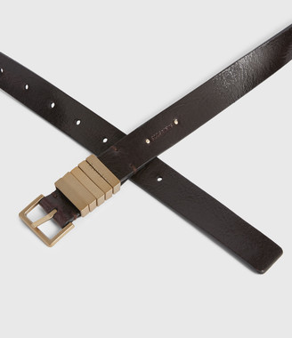 AllSaints Jet Skinny Leather Belt