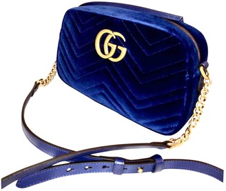 navy velvet bag