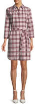 Thumbnail for your product : Burberry Agna Pink Check Shirtdress w/ Lace Trim