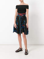 Thumbnail for your product : Sacai micro pleated wrap skirt