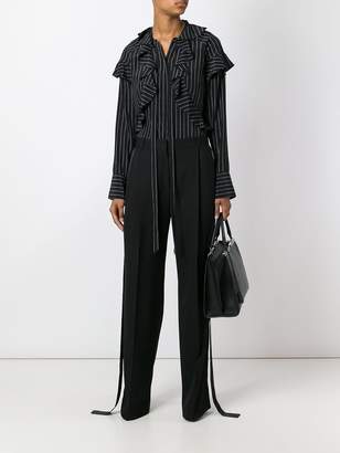 Givenchy pinstripe ruffle shirt