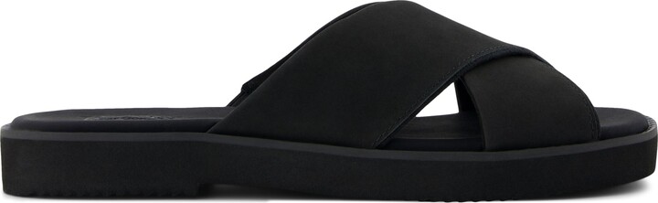 Toms Mae Crossover Slide Sandal Leather