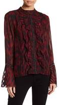 Thumbnail for your product : Religion Ruffle Trim Embellished Stud Blouse