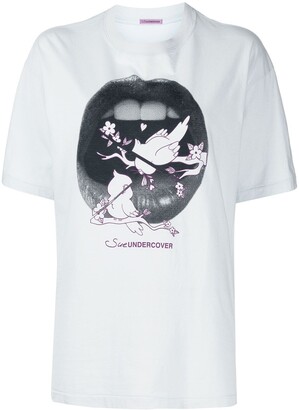 Sueundercover graphic-print cotton T-shirt