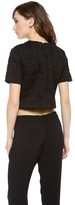 Thumbnail for your product : Alexander Wang T by Grid Jacquard Neoprene Top