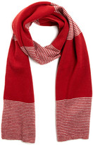 Thumbnail for your product : Portolano Dorset Stripe Wool Blend Scarf