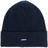 Thumbnail for your product : Neighborhood Logo-Patch Knitted Beanie Hat