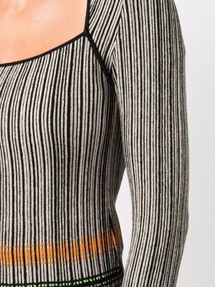 M Missoni Long-Sleeved Knitted Top