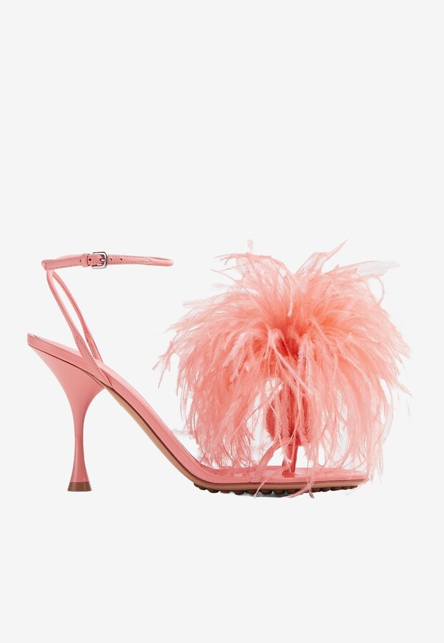 Pink Feather Shoe | Shop the world's largest collection of fashion |  ShopStyle